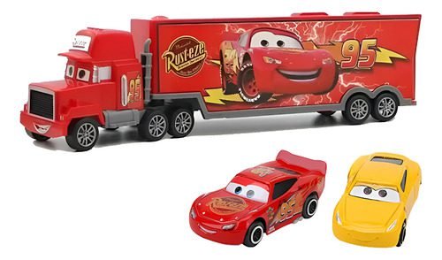 Cars 3“ mašinėlių rinkinys su sunkvežimiu „Mac“ ir 2 mašinėlėmis